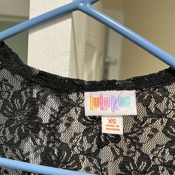 Beautiful black lace joy long vest like new - Picture 2 of 4